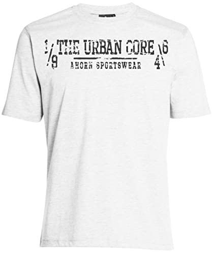 AHORN SPORTSWEAR Übergrößen T-Shirt The Urban Core grau Weiß 9XL von AHORN SPORTSWEAR