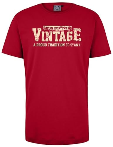 AHORN SPORTSWEAR Übergrößen T-Shirt Vintage beige Cayenne Red 7XL von AHORN SPORTSWEAR