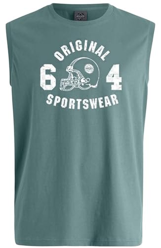 AHORN SPORTSWEAR Übergrößen Tanktop Original Sportswear weiß Smockey Green 4XL von AHORN SPORTSWEAR