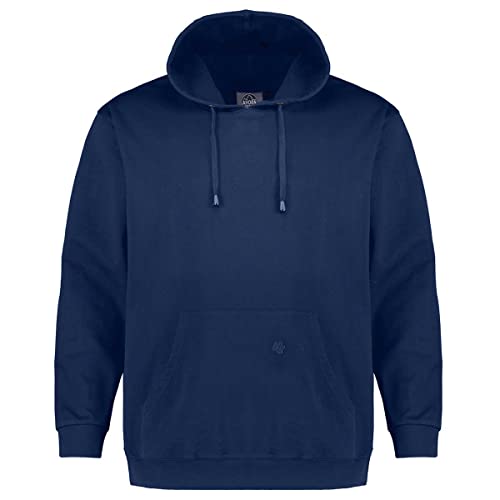 Ahorn Sportswear Blauer Kapuzenpullover für Herren in großen Größen 2XL - 10XL, Größe:10XL von AHORN SPORTSWEAR