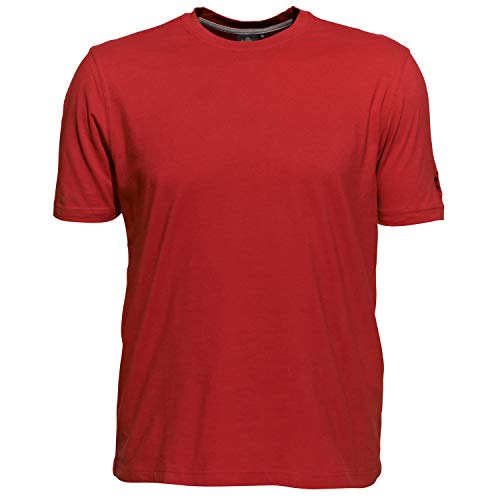 Ahorn Sportswear Kurzärmliges Männer Rundhalsshirt rot bis Übergröße 10XL, Größe:6XL von AHORN SPORTSWEAR