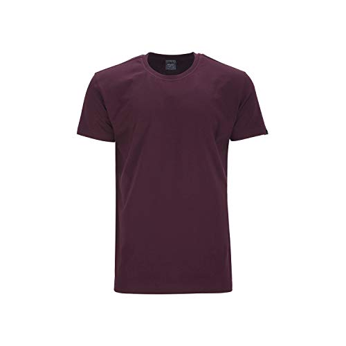 Ahorn Sportswear Kurzarm T-Shirt weinrot Rundhals in großen Größen bis 10XL, Größe:6XL von AHORN SPORTSWEAR