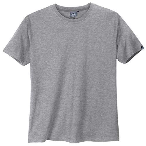 AHORN Basic Rundhals T-Shirt grau Melange Übergrößen, Größe:6XL von AHORN