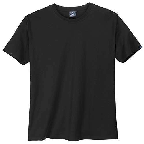 Ahorn Basic Rundhals T-Shirt schwarz Übergrößen, Größe:10XL von Ahorn