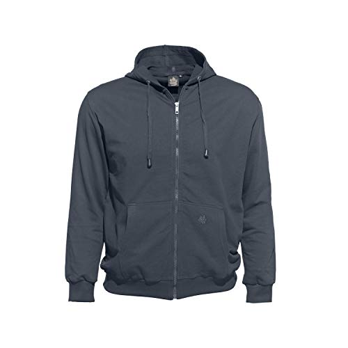 Ahorn Sportswear Übergrößen Herren Sweatjacke dunkelgrau 2XL - 10XL, Größe:XXL von Ahorn