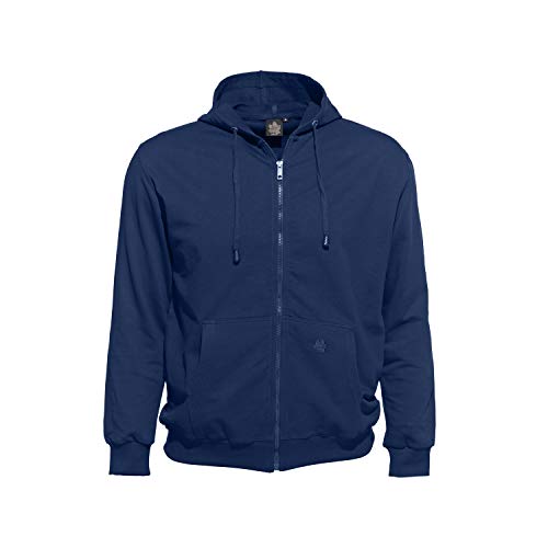 Ahorn Sportswear Herren Sweatjacke mit Kapzue großen Größen 2XL-10XL blau, Größe:XXL von Ahorn