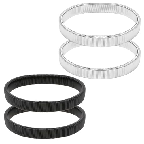 AHQiZFX 2 Paar Ärmelhalter,Metall Elastisch ärmelhalter,Anti Rutsch Armband,Damen & Herren Hemd ärmelhalter,Stretch Metallarmbänder,Hemd ärmelhalter Herren,für Feste ärmel Kellner Hemd Kostüm Zubehör von AHQiZFX