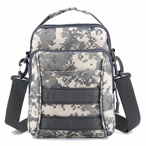 AHTCPO Multifunktionale Angel-Umhängetasche Herren Sporthandtasche Freizeit Tägliche Pendeltaschen Taktische Molle-Pack Brust Wandern Messenger(ACU Digital) von AHTCPO