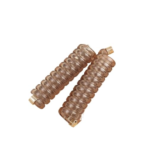 Haargummi Damen 2 stücke Bogen Elastische Gummibänder for Frauen Mädchen Telefon Draht Haar Krawatten Schleife Spirale Spule Haarbänder Pferdeschwanz Halter Zubehör(Style B- clear brown) von AHUFGN