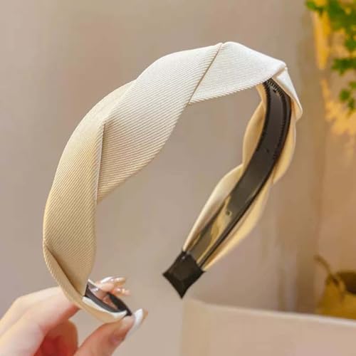 AHYBE Haarreifen Damen Mädchen Stirnbänder Anti-Rutsch Haargummis Verknotet Stirnband Haarreif Damen Breite Haarbänder Haare Hoops(I) von AHYBE