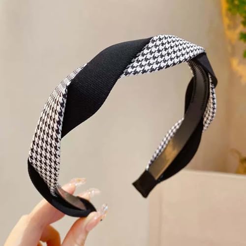 AHYBE Haarreifen Damen Mädchen Stirnbänder Anti-Rutsch Haargummis Verknotet Stirnband Haarreif Damen Breite Haarbänder Haare Hoops(K) von AHYBE