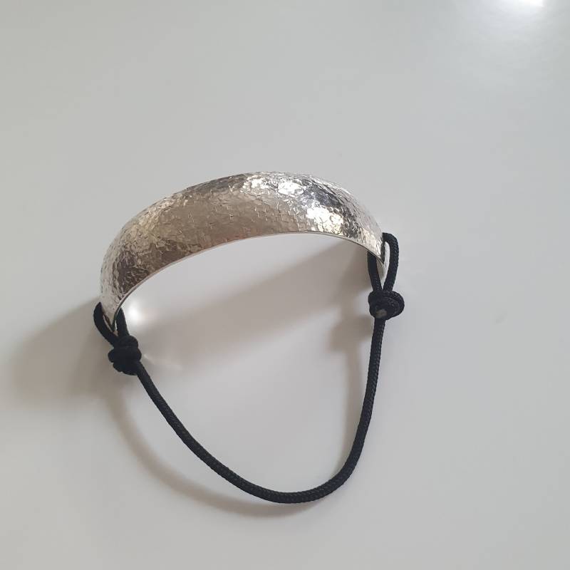 Armreifen Oder Armband in Sterlingsilber, Halber Mit Schiebeknoten, Silberarmreif von AHeinzeGoldschmiedin