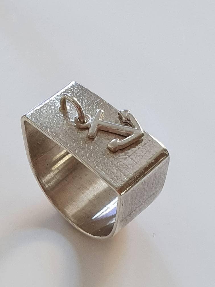Silberring Mit Anker, Anker Ring , in Silber von AHeinzeGoldschmiedin