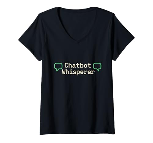 Damen AI Prompt Ingenieur Coder Humor Tech Nerd Machine Learning T-Shirt mit V-Ausschnitt Damen AI Prompt Ingenieur Coder Humor Tech Nerd Machine Learning T-Shirt mit V-Ausschnitt von AI Developer Programmer Joke Prompt Engineer