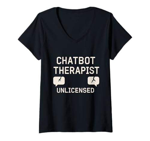 Damen AI Prompt Ingenieur Coder Humor Tech Nerd Machine Learning T-Shirt mit V-Ausschnitt Damen AI Prompt Ingenieur Coder Humor Tech Nerd Machine Learning T-Shirt mit V-Ausschnitt von AI Developer Programmer Joke Prompt Engineer