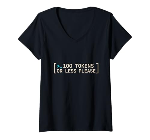 Damen AI Prompt Ingenieur Coder Humor Tech Nerd Machine Learning T-Shirt mit V-Ausschnitt Damen AI Prompt Ingenieur Coder Humor Tech Nerd Machine Learning T-Shirt mit V-Ausschnitt von AI Developer Programmer Joke Prompt Engineer