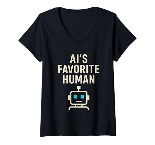 Damen AI Prompt Ingenieur Coder Humor Tech Nerd Machine Learning T-Shirt mit V-Ausschnitt Damen AI Prompt Ingenieur Coder Humor Tech Nerd Machine Learning T-Shirt mit V-Ausschnitt von AI Developer Programmer Joke Prompt Engineer