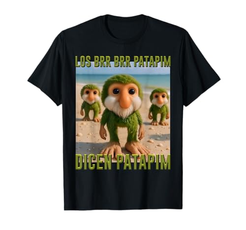 Los Brr Patapim Dicen Italian Brainrot Monsters KI für Kinder T-Shirt Los Brr Patapim Dicen Italian Brainrot Monsters KI für Kinder T-Shirt von AI Generated Animals Brainrot