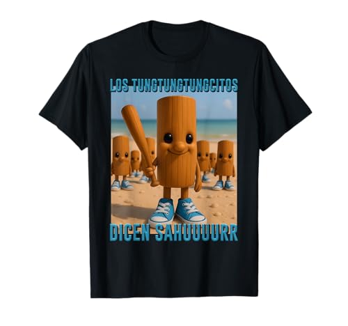 Los Tungtung Dicen Sahur Italian Brainrot Monsters AI für Kinder T-Shirt Los Tungtung Dicen Sahur Italian Brainrot Monsters AI für Kinder T-Shirt von AI Generated Animals Brainrot