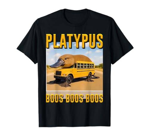 Platypus Boos Boos Italian Brainrot Trendy Monsters AI Kinder T-Shirt Platypus Boos Boos Italian Brainrot Trendy Monsters AI Kinder T-Shirt von AI Generated Animals Brainrot