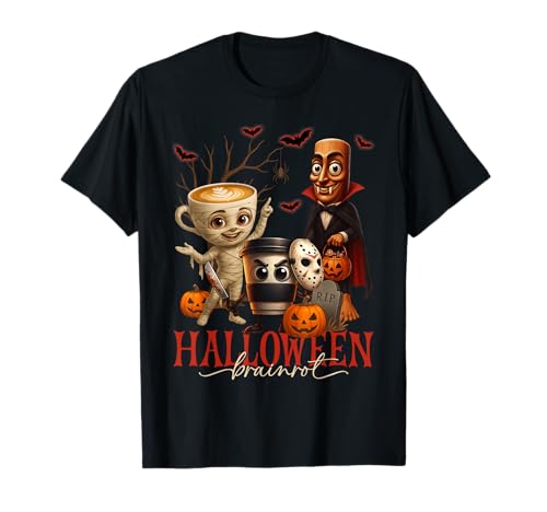 Halloween 2025 Kinder Kostüm Brainrot Vampir Mama Kürbis T-Shirt Halloween 2025 Kinder Kostüm Brainrot Vampir Mama Kürbis T-Shirt von AI Generated Halloween Brainrot