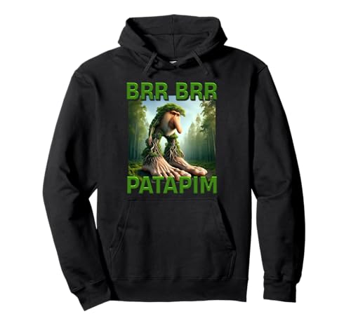 Kids Trending Meme Brainrot Italian Brr Patapim Tree Pullover Hoodie von AI Monster Internet Meme