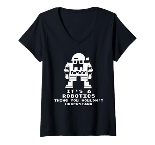 Damen Es ist eine Robotik-Sache, die Sie nicht verstehen würden: KI-Ingenieure T-Shirt mit V-Ausschnitt Damen Es ist eine Robotik-Sache, die Sie nicht verstehen würden: KI-Ingenieure T-Shirt mit V-Ausschnitt von AI Robots Robotics Engineering Engineer Gifts