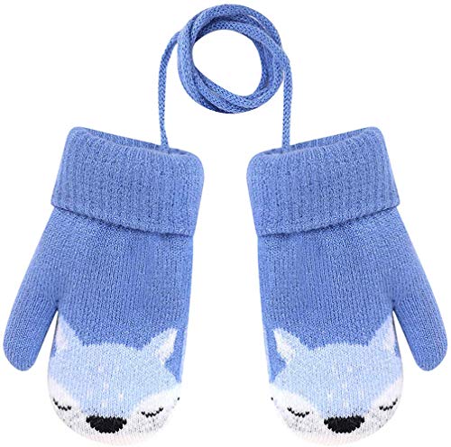 AIDIER Baby Jungen Mädchen Winter Strickhandschuhe Warme Fleece-Gefütterte Handschuhe für Kinder 0-3 Jahre von AIDIER