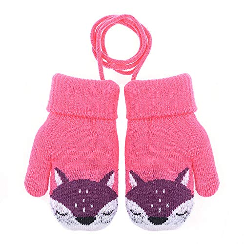 AIDIER Baby Jungen Mädchen Winter Strickhandschuhe Warme Fleece-Gefütterte Handschuhe für Kinder 0-3 Jahre von AIDIER