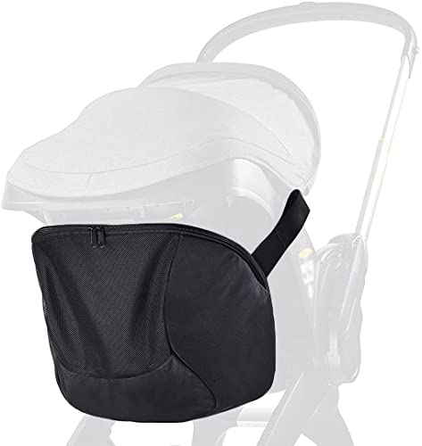 AIDIER Exklusive Clip-On Aufbewahrungstasche für Doona Autositz Kinderwagen, Rutschfester Reißverschluss Snap-On Kinderwagentasche, Baby Essentials Kinderwagen Organizer von AIDIER