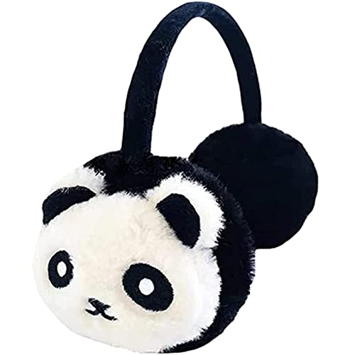 AIDIER Jungen Mädchen Panda Winter Ohrenschützer Weich Niedlich Warm Ohrenklappen Plüsch Fell Ohrwärmer Schutz Ohrenschutz Weihnachten Geburtstag Geschenk, panda, One size von AIDIER