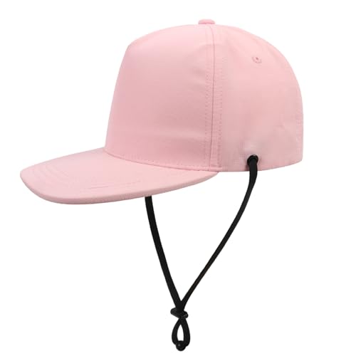 AIDIER Kinder Baseballkappe mit Kinnriemen Jungen Mädchen Verstellbare Snapback Cap Trucker Hat Winddicht Sommer Baseball Cap UV Schutz Sonnenhut für Kinder von AIDIER