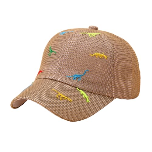Kinder Mesh Baseball Cap 2-6 Jahre Jungen Mädchen Dinosaurier Baseball Cap Kinder Verstellbare Sommer Sonnenhut UV Schutz Hut Golf Trucker Hut von AIDIER