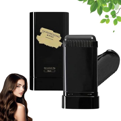 HaarfäRbekamm Mit Farbe - Graue Haare Abdecken HaarfäRbestift | Instant-Haarfarbstift Mit Integriertem Kamm, TemporäRer WurzelfäRbe-HaarfäRbepinsel - Grauhaarabdeckung FüR MäNner Und Frauen (Black) von AIDODIA