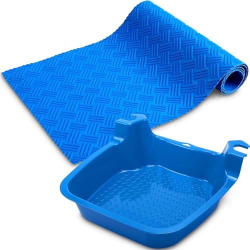 Pool FußBad- Pool FußWanne, FußWanne FüR Poolleiter,Pool FußWaschbecken, FußWanne Pool FüR Oberirdisches PoolzubehöR,FüR Poolbereich FüßE SpüLen,Pool Sauber Halten Kinder Erwachsene (Mit Trittpolster) von AIDODIA