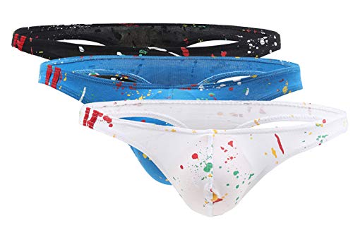 AIEOE 3 Stück Herren Slips Sexy String für Männer aus Weichem Material String Tanga 3 Farben Größe M AIEOE 3 Stück Herren Slips Sexy String für Männer aus Weichem Material String Tanga 3 Farben Größe M von AIEOE