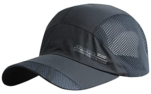 AIEOE Atmungsaktive Kappe Outdoor Kappe Leicht und Schnelltrocknend Basecap Baseball Cap - Dunkelblau von AIEOE