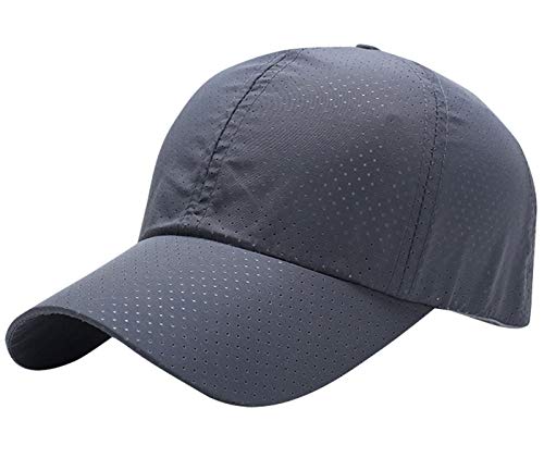 AIEOE Baseball Cap Atmungsativ Kappe Meshcap Dünne Kappe Schnellstrocknend Sport Cap - Grau von AIEOE