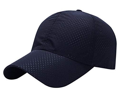 AIEOE Baseball Cap Atmungsativ Kappe Meshcap Dünne Kappe Schnellstrocknend Sport Cap - Navy Blau von AIEOE