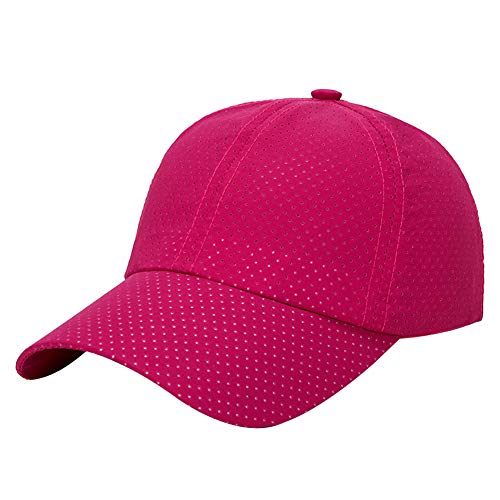 AIEOE Baseball Kappe Snapback Cap Schnelltrocknend Sommer Kappe Dünn und Weich - Rosarot von AIEOE