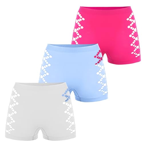 AIEOE Boxershorts Damen Frauen Bein Hipster Nahtlos Slip Hohe Taille Unterhosen Stretchy Unterwäsche M 3er Pack von AIEOE