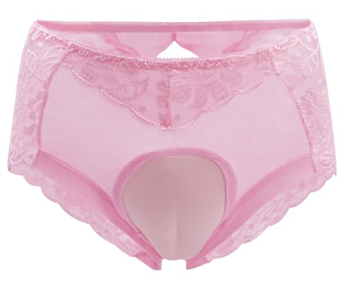 AIEOE Camel Toe Gaff Panty Verstecken Shaping Brief Spitze Slip Crossdresser Transgender Höschen Unterwäsche - L von AIEOE