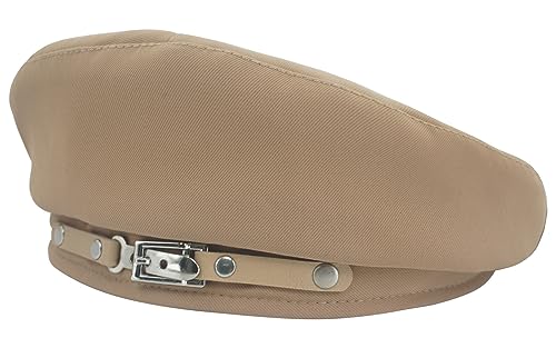 AIEOE Damen Französischen Baskenmütze Frauen Barett Mütze Künstler Baskenmütze Barett Beige von AIEOE