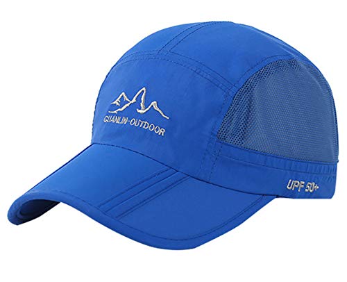 AIEOE Erwachsener Kappe UV-Schutz Cap Basecap Luftdurchlässig Sport Kappe Sonnenschutz Snapback - Blau von AIEOE