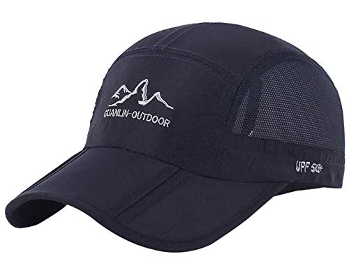 AIEOE Erwachsener Kappe UV-Schutz Cap Basecap Luftdurchlässig Sport Kappe Sonnenschutz Snapback - Navy Blau von AIEOE