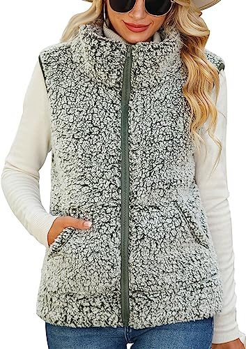 AIEOE Frau Weste Fleecejacke Warm Langmantel Ärmellos Stehkragen Reißverschluss Lässig M AIEOE Frau Weste Fleecejacke Warm Langmantel Ärmellos Stehkragen Reißverschluss Lässig M von AIEOE