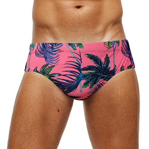 AIEOE Herren Badehose Slip Bikini Bottom für Sommer Schwimmen Schwimmhose Abnehmbares Pad - L von AIEOE