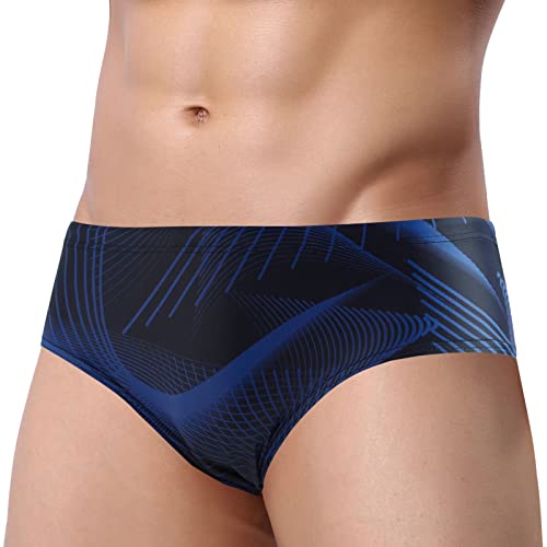 AIEOE Herren Badehose Slip Eng Kurz Professionelle Badeslip Schnelltrocknend Atmungsaktiv Badeshorts Training Schwimmen für Sommer Strand Pool - EU S (Asie XL) von AIEOE