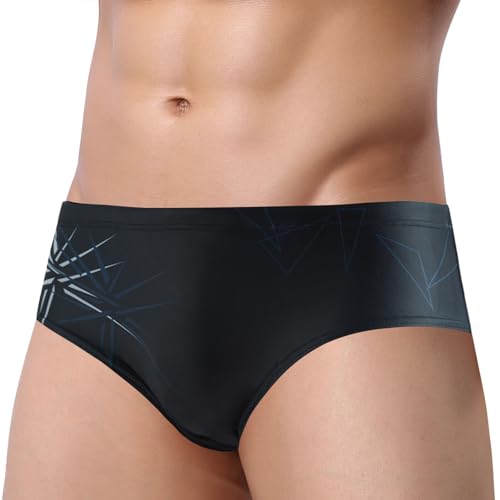 AIEOE Herren Badeslip Schnelltrocknende Badehose Kurz Schwimmhose Swim Trunks Männer Bikini Swimwear Farbe 02 Größe 3XL von AIEOE