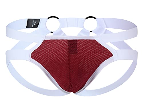 AIEOE Herren Jockstrap String Tanga Männer Unterwäsche Atmungsaktiv Thong Low Rise Slips Weich Unterhose G-String Briefs M AIEOE Herren Jockstrap String Tanga Männer Unterwäsche Atmungsaktiv Thong Low Rise Slips Weich Unterhose G-String Briefs M von AIEOE
